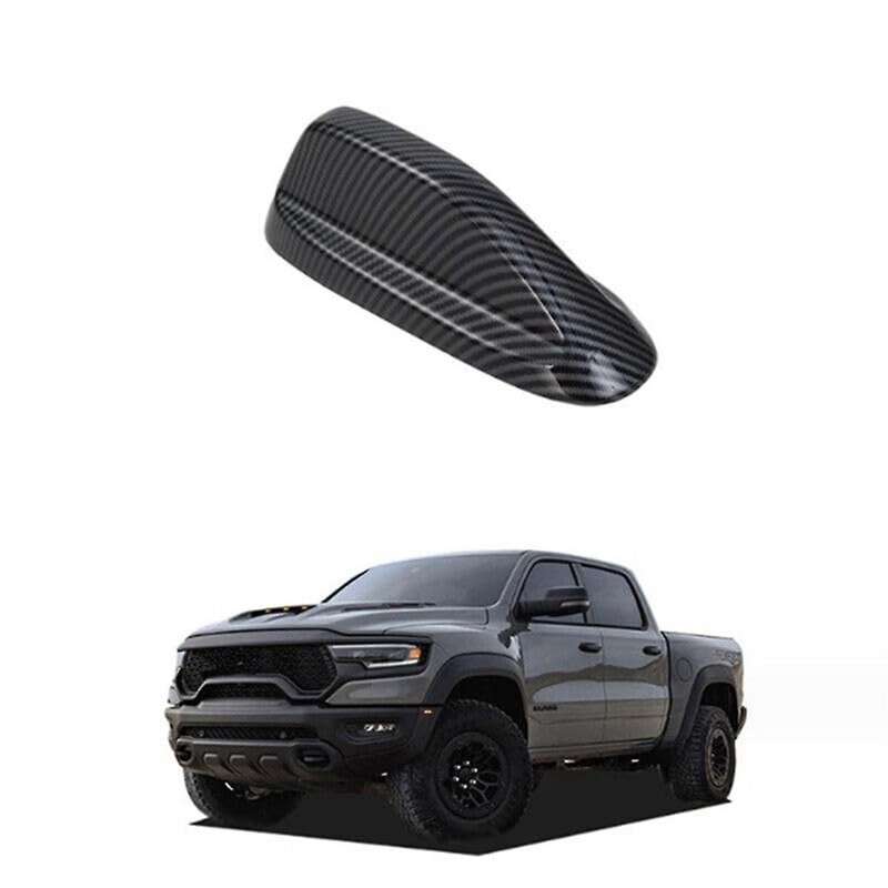 Fin Roof Antenna Cover Decorative Trim for Ram 2022 2023 2024 Accessories Matte Carbon Fiber