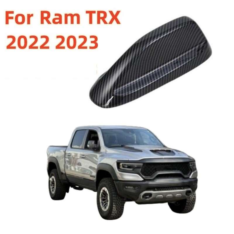 Fin Roof Antenna Cover Decorative Trim for Ram 2022 2023 2024 Accessories Matte Carbon Fiber