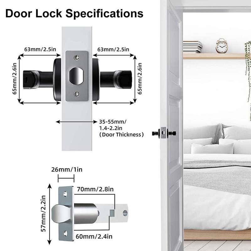 Fingerprint Door Lock, Smart Biometric Lock Safe Handle,Keyless Entry for Family Residence Apartment