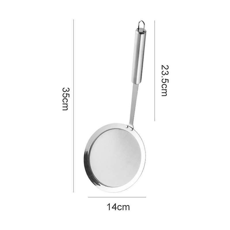 Fine Mesh Spoon, Stainless Steel Hot Pot Fat Strainer, Durable Multi-functional Kitchen Cooking Mes