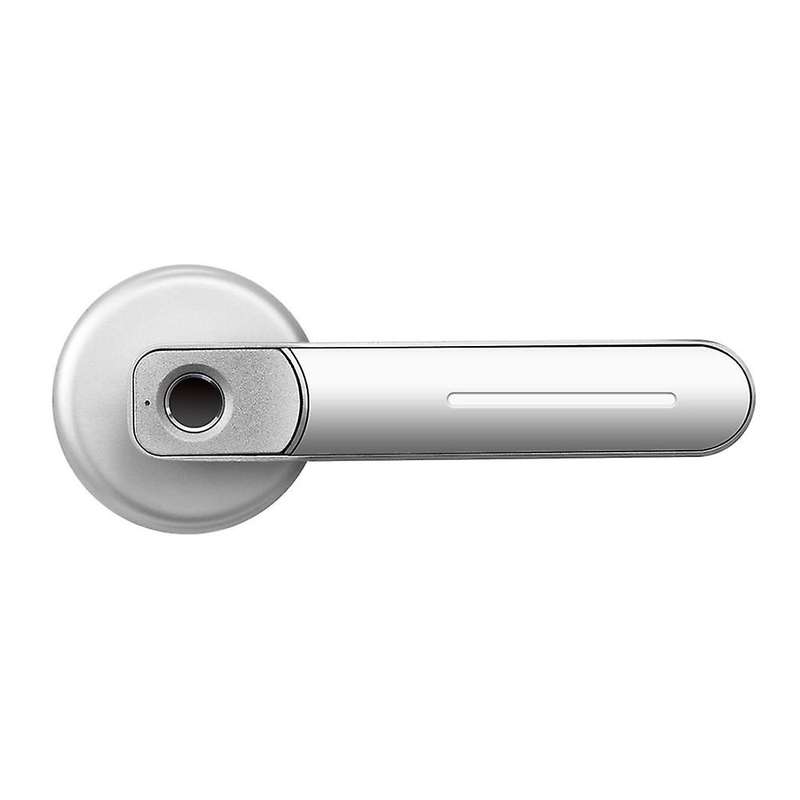 Fingerprint Door Lock Handle Smart Electric Biometric Entry with 2 Keys Anti Theft Lock for Apartmen