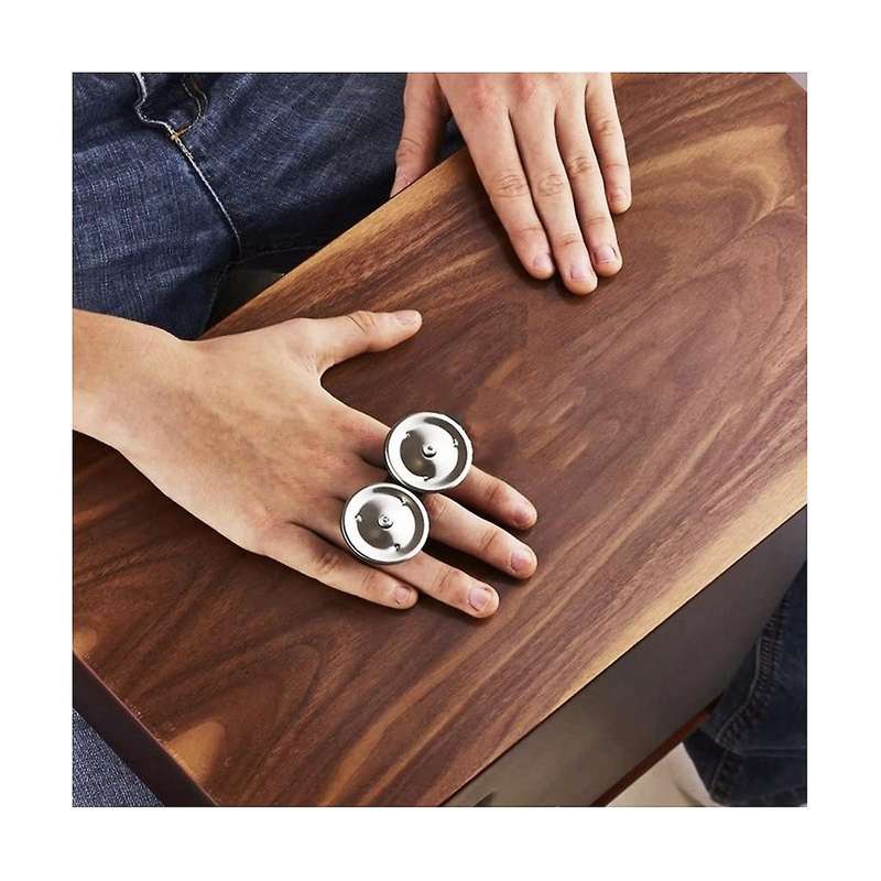 Finger BellsTambourine RattlesHand Rattles for Cajun Drums, African Drums, Drums and Other Percussio