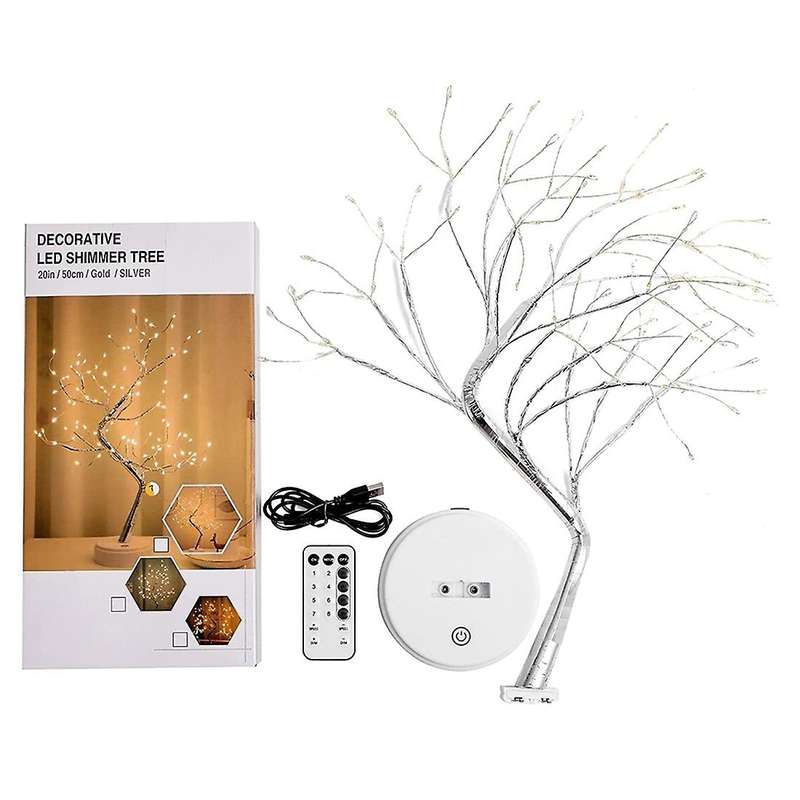 Firefly Tree Lights with Remote, Lighted Light for Room Decor, for Living Room (Warm White, 108 LED)