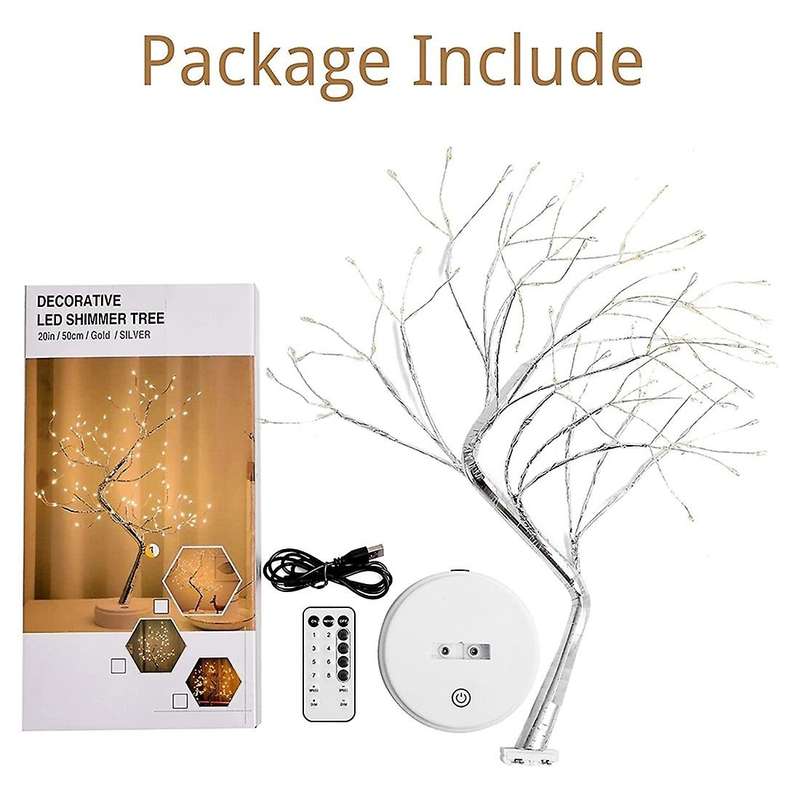 Firefly Tree Lights with Remote, Lighted Light for Room Decor, for Living Room (Warm White, 108 LED)