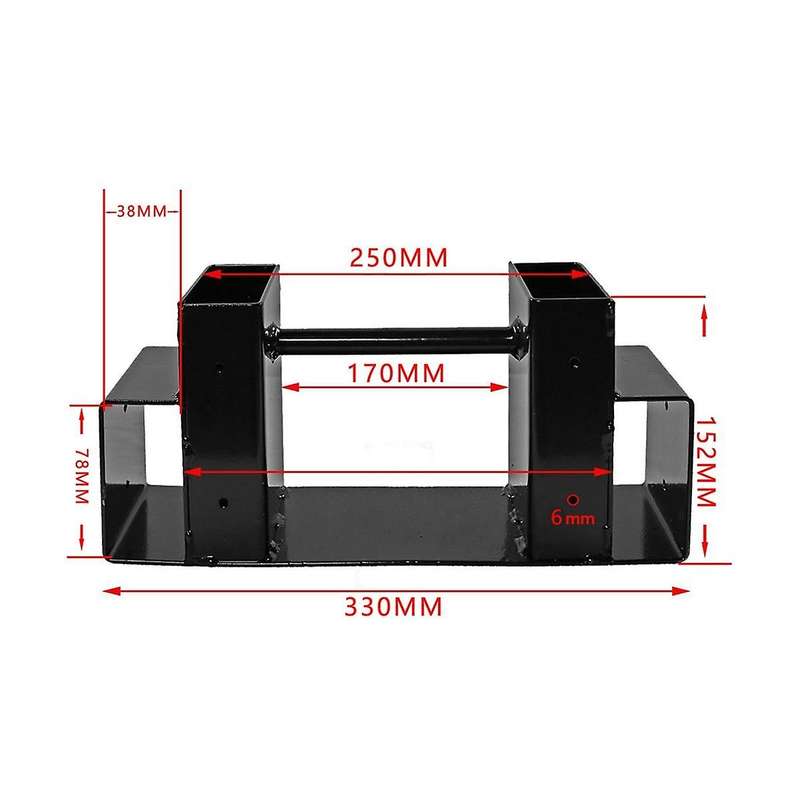 Firewood Log Rack Bracket Kit - Adjustable to Any Length - Closed-End Design - 2 Pieces of Brackets
