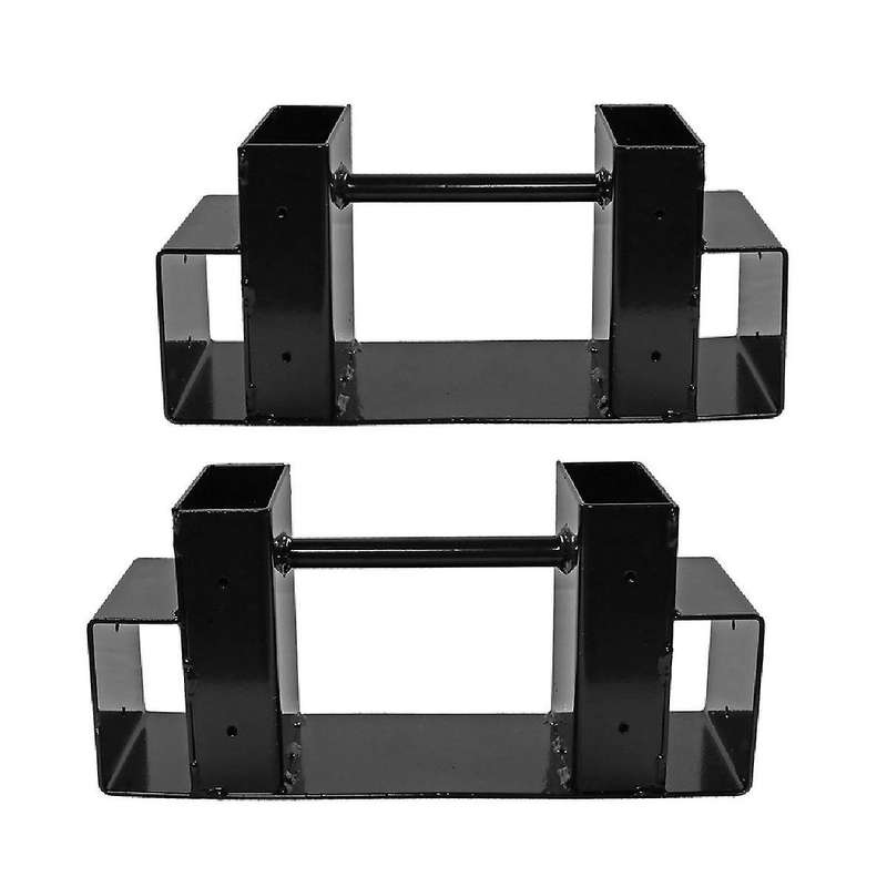 Firewood Log Rack Bracket Kit - Adjustable to Any Length - Closed-End Design - 2 Pieces of Brackets