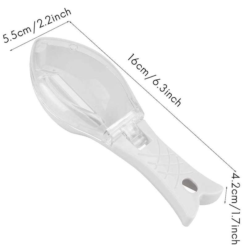 Fish Scale Remover,Kitchen Tool Fish Scale Scraper Fish Skin Cleaning Peeler Brush Scaler with Cove
