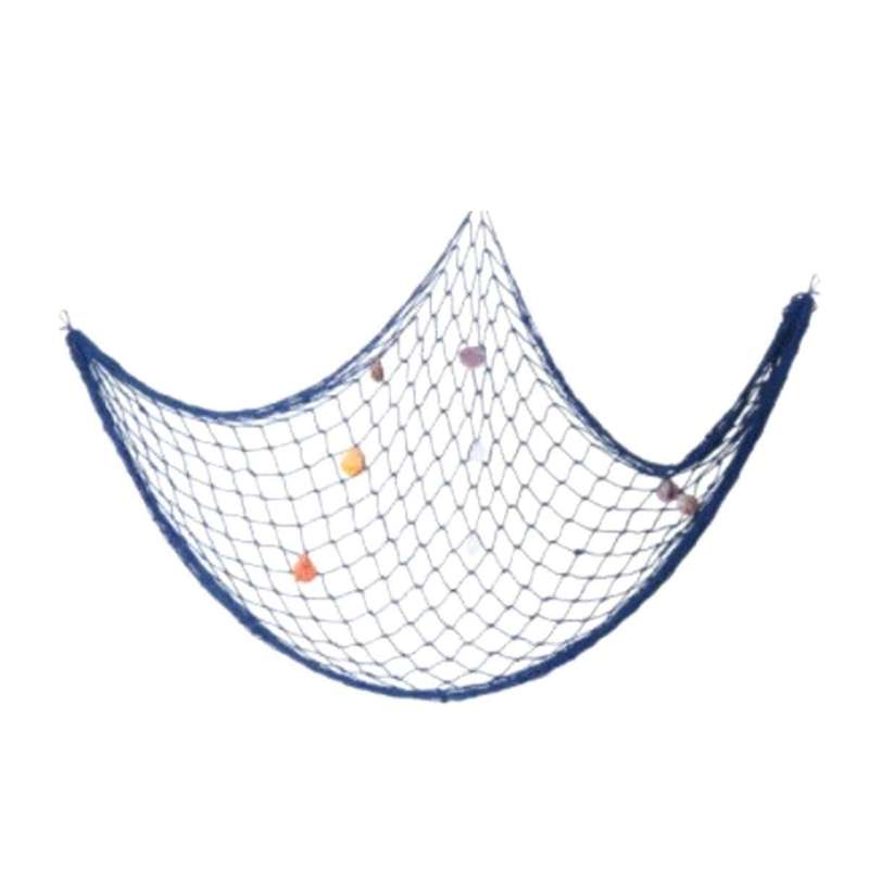 Fishing Nets with Shell Props Mediterranean Sea Style Wall Hangings Ornament Wall Stickers for Resta