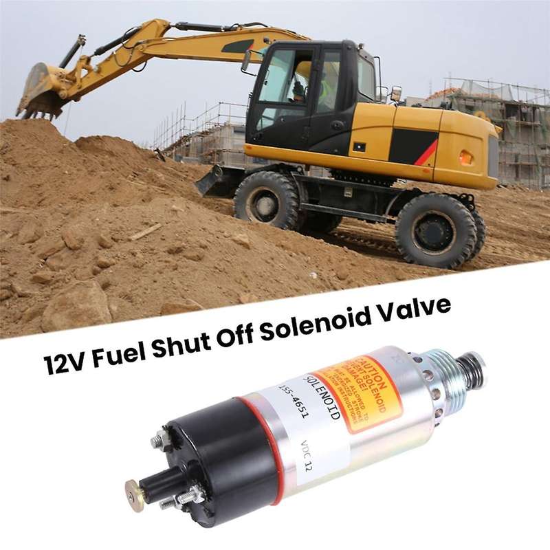 Fit for 155-4651 1554651 3126 Fuel Shut Off 12 Volt Solenoid Valve