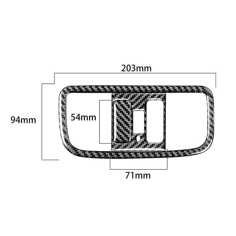 Fit for 2006-2011 Carbon Fiber Reading Lamp Panel Cover Trim