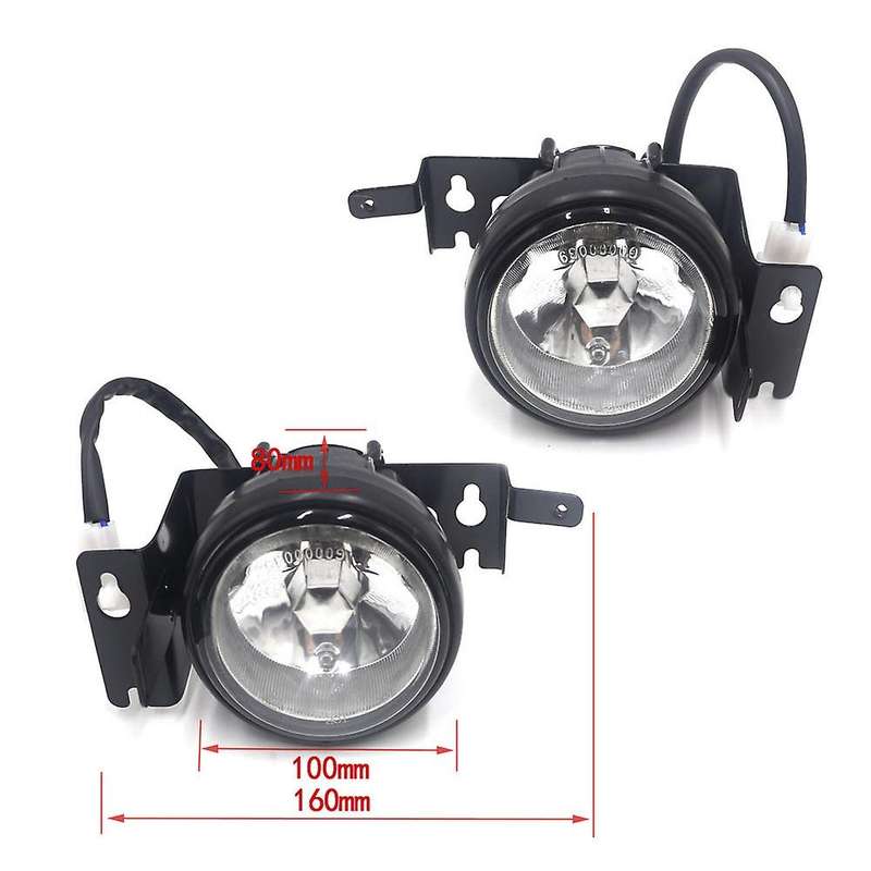 Fit for 1999-2000 EK JDM White Lens Driving Fog Lights W Switch RH & LH