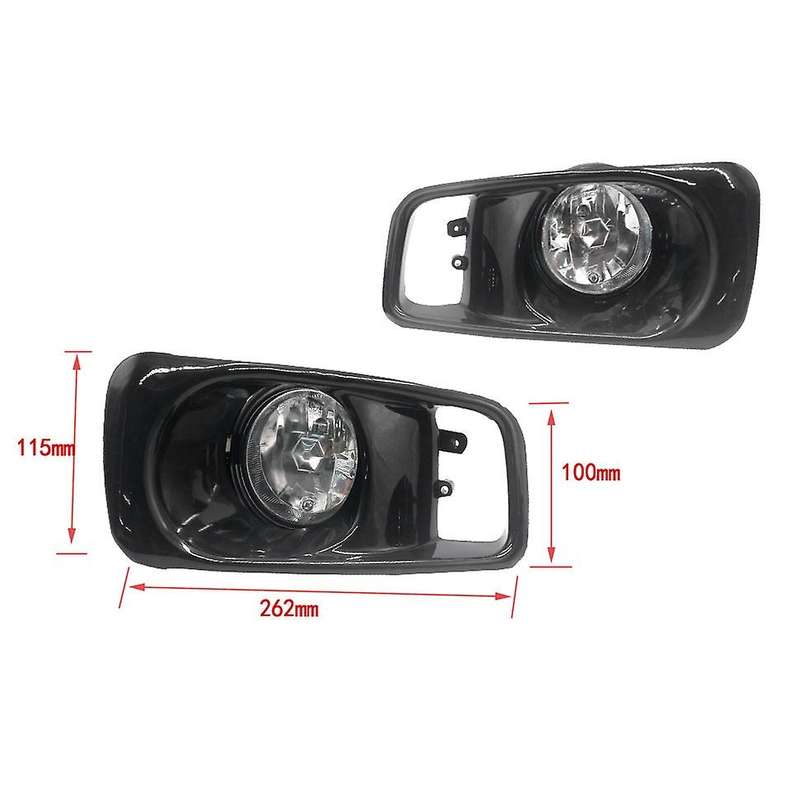 Fit for 1999-2000 EK JDM White Lens Driving Fog Lights W Switch RH & LH