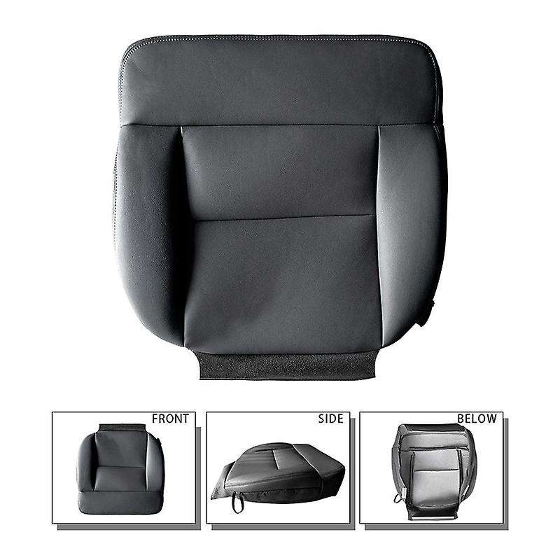 Fit for 2004-2008 Replacement Driver Side Bottom Leather Seat Cover Cushion Cover Black