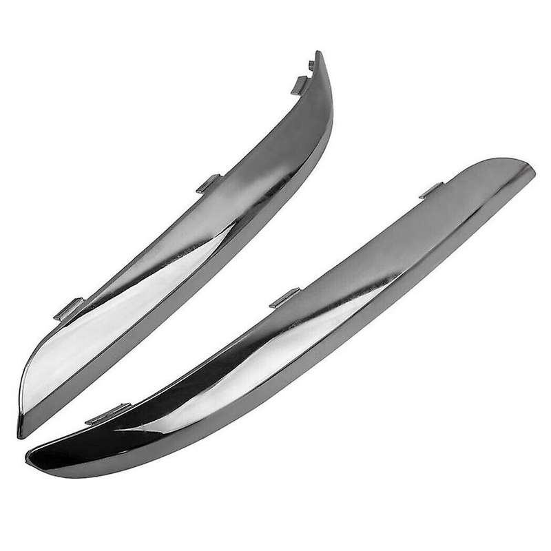 Fit for 2011-2014 300 Front Bumper Molding Chrome Trim Set LH & RH