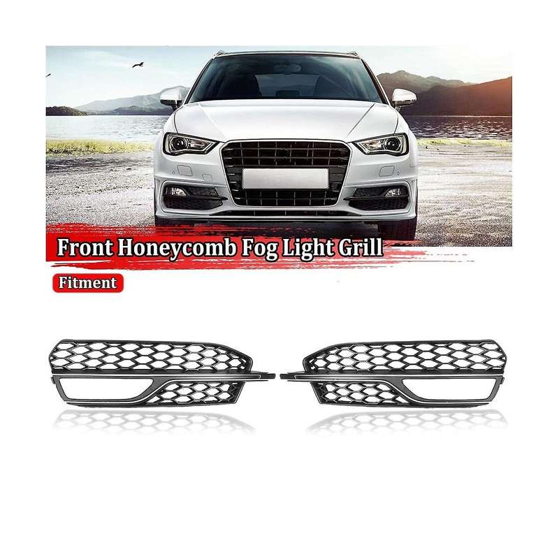 Fit for A3 2013-2016 S3 Car Fog Light Cover Lower Bumper Grill Grilles