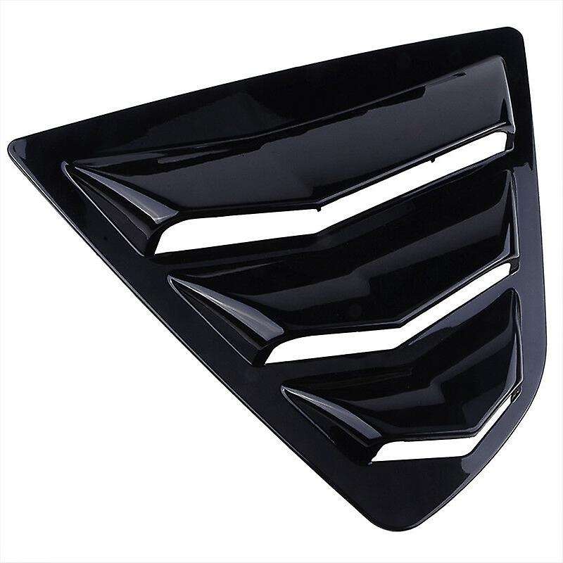 Fit for 2018-2020 Sedan Rear Side Window Louver Sun Shade Covers-Gloss Black