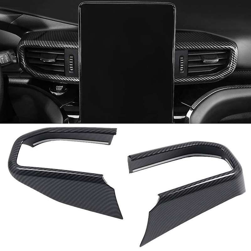 Fit for Explorer 2020 ABS Carbon Air Condition Vent Outlet Cover Trim Frame Car Interior Accessories