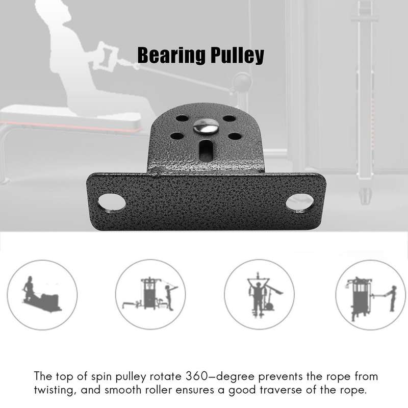 Fitness Bearing Pulley U-Grooved Wheel Silent Pulley for Lifting Workout DIY Equipment Gym Cable Si