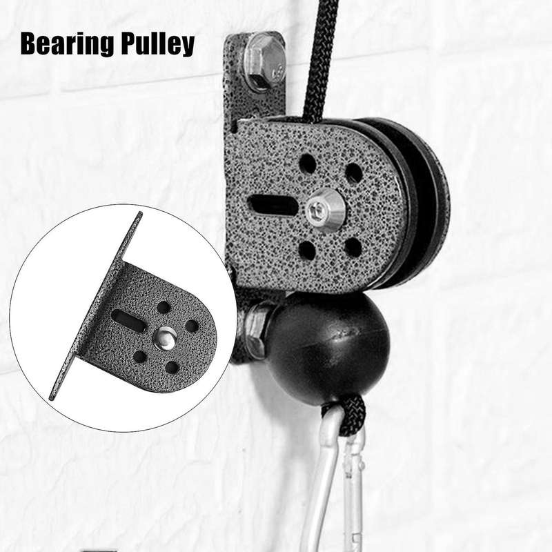 Fitness Bearing Pulley U-Grooved Wheel Silent Pulley for Lifting Workout DIY Equipment Gym Cable Si
