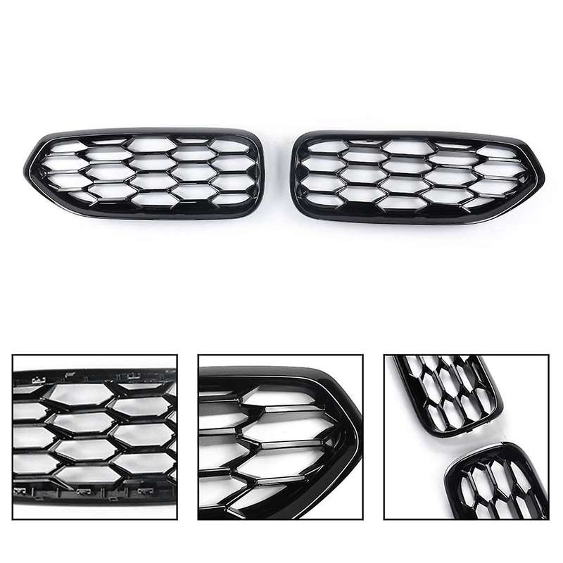 Fits for G29 Z4 2019-2023 Car Honeycomb Style Gloss Black Front Kidney Grill Grille