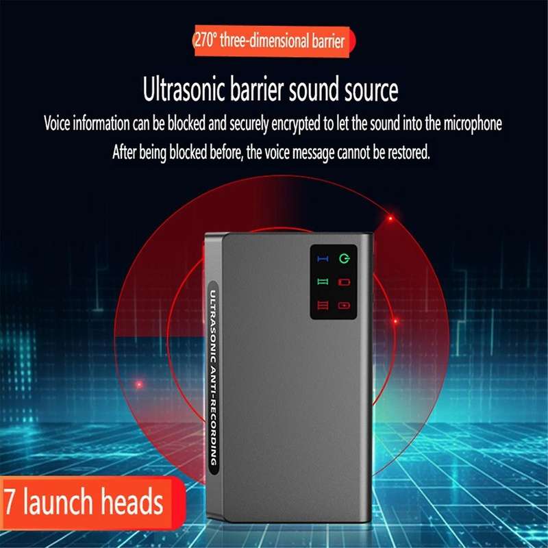 FL700 Anti Recording Interference Device 270 Mobile Phone Conversation Jammer Ultrasonic Voice Recor