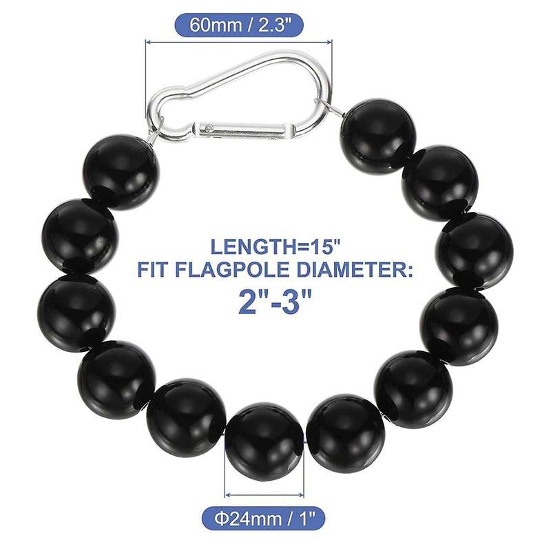 Flagpole Retainer Ring Flag Pole Accessories, Flag Beaded Mount Ring Keep Flag Close to Pole Weight