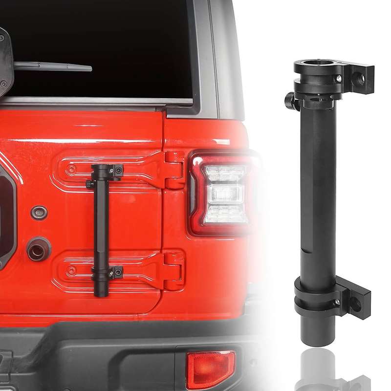 Flagpole Bracket Flag Pole Holder for Wrangler TJ JK JL 1997-2019 JT 2020 Car External Accessories B