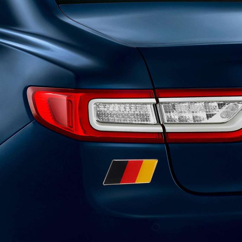 Flag Emblem Badge Sticker Front Grille Bumper for Car