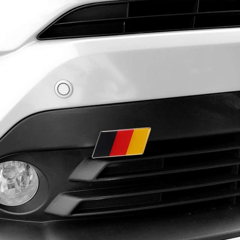 Flag Emblem Badge Sticker Front Grille Bumper for Car
