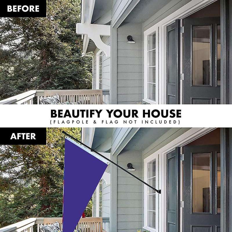 Flag Pole Holder Mounting Bracket Adjustable Flagpole Rod Hitch Bracket Multi-Position Flag Pole Mou