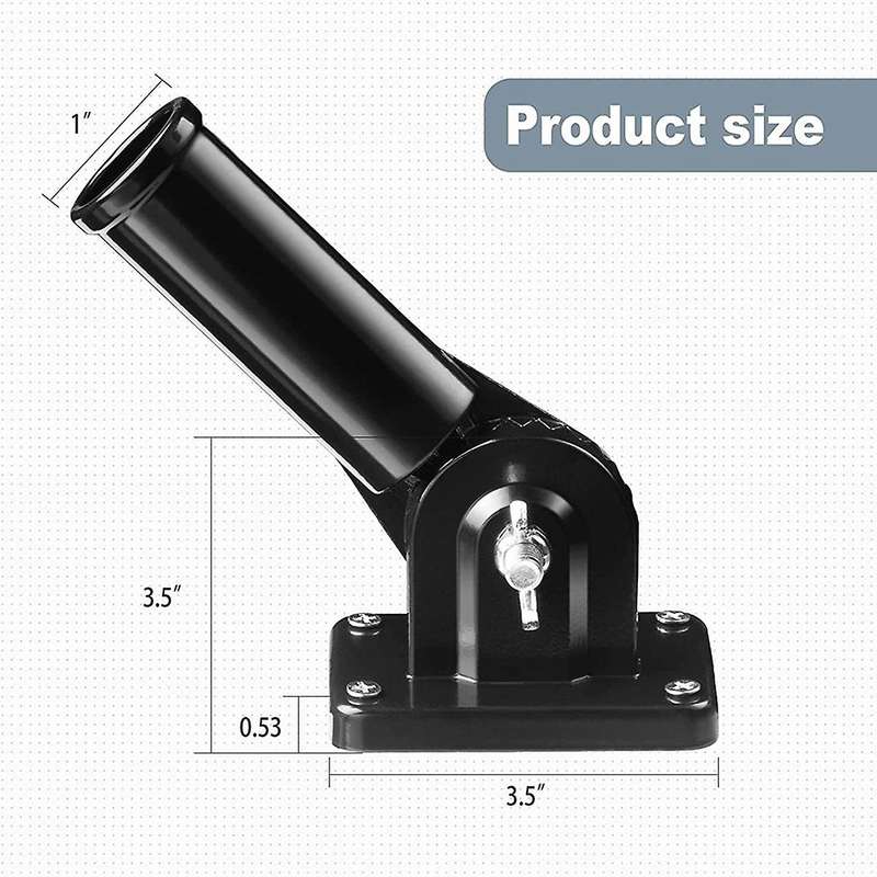Flag Pole Holder Mounting Bracket Adjustable Flagpole Rod Hitch Bracket Multi-Position Flag Pole Mou