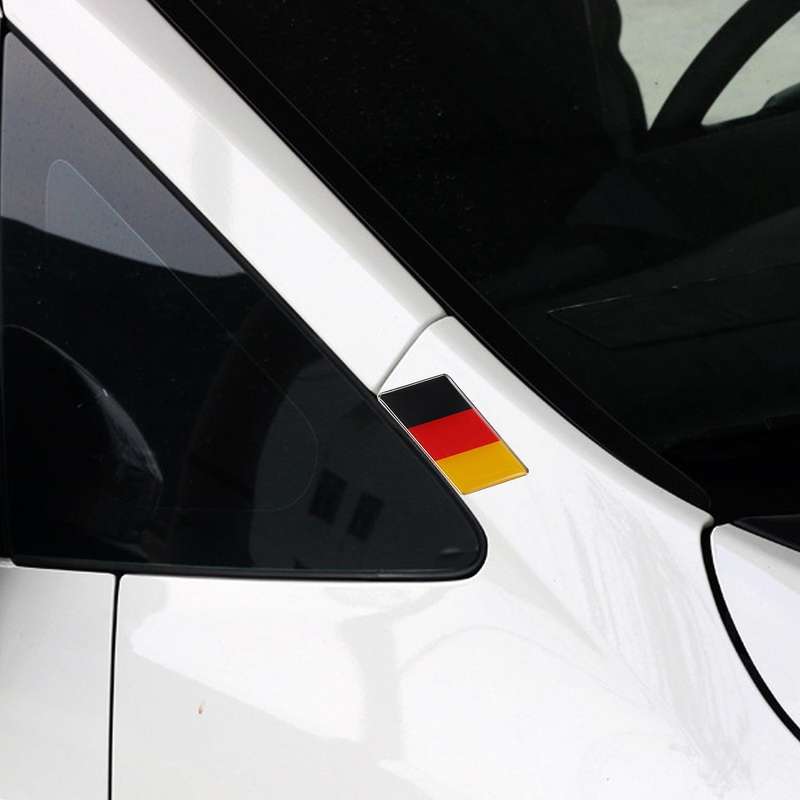 Flag Emblem Sticker Front Grille Bumper for Car