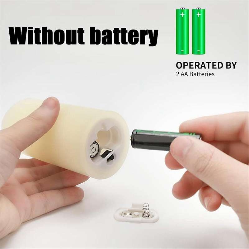 Flameless Candles with Remote, LED Candles with 10-Key Remotes Candles for Waterproof Outdoor Plast