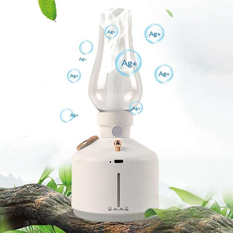 Flame Air Humidifier Wireless Aroma Diffuser USB Rechargeable Essential Oil Lights Cool Mist for Gif
