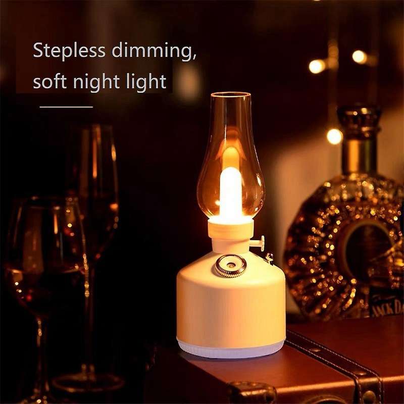 Flame Air Humidifier Wireless Aroma Diffuser USB Rechargeable Essential Oil Lights Cool Mist for Gif