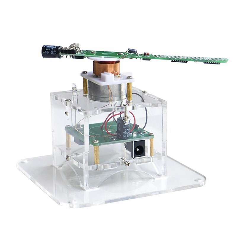 Flat Rotation LED Dot Display DIY Kit 51 Single Chip Microcomputer Welding DIY Electronic Parts,No D