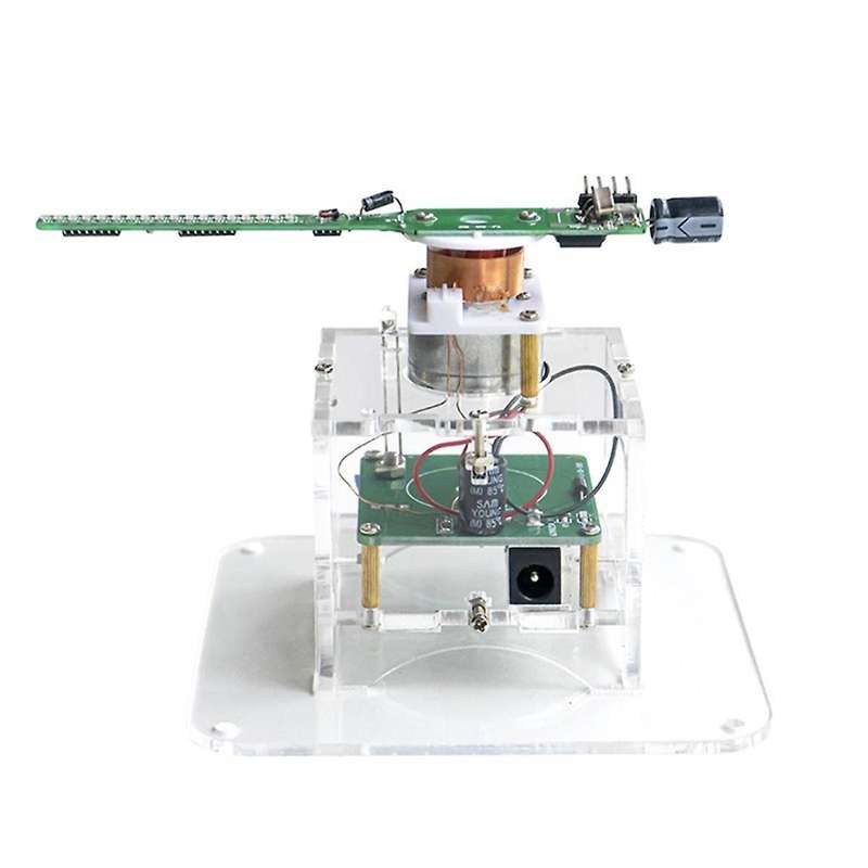 Flat Rotation LED Dot Display DIY Kit 51 Single Chip Microcomputer Welding DIY Electronic Parts,No D