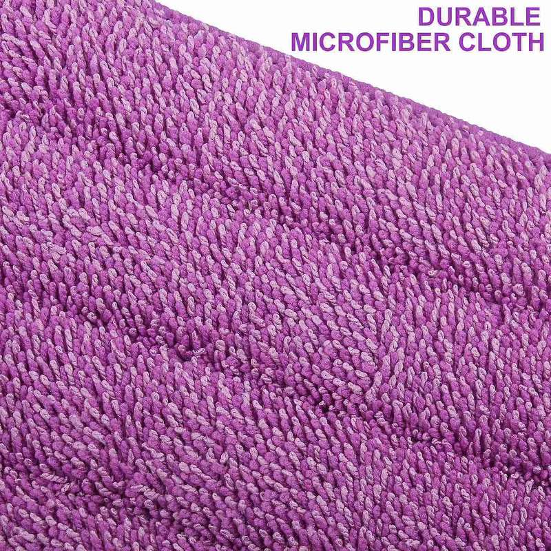 Flat Mop Heads 6 Pcs Microfibre Mop Pads 42cm x 14cm Spray Mop Refill Replacement Pads Mop Head Cov