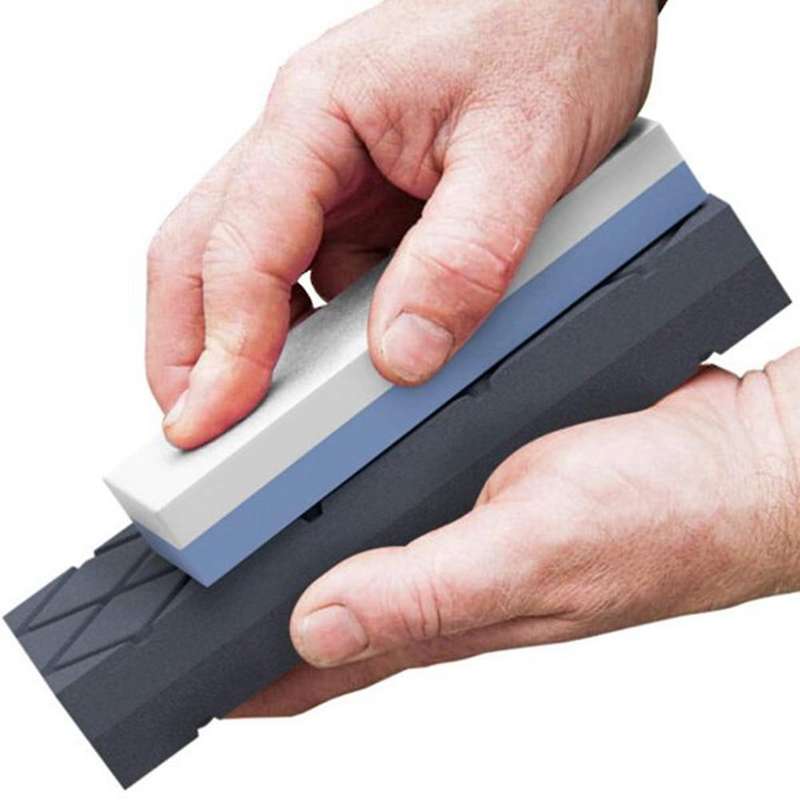 Flattening Stone- Grit Coarse/Fine Sharpening 120/320 Stones Flattener- Diamond Grooves Whetstone