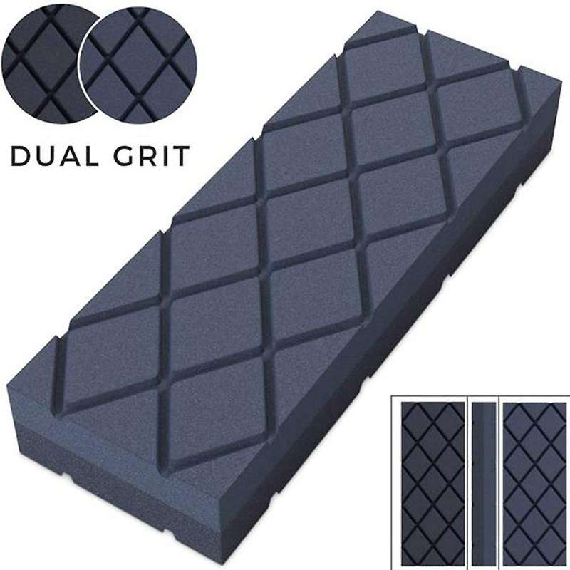 Flattening Stone- Grit Coarse/Fine Sharpening 120/320 Stones Flattener- Diamond Grooves Whetstone