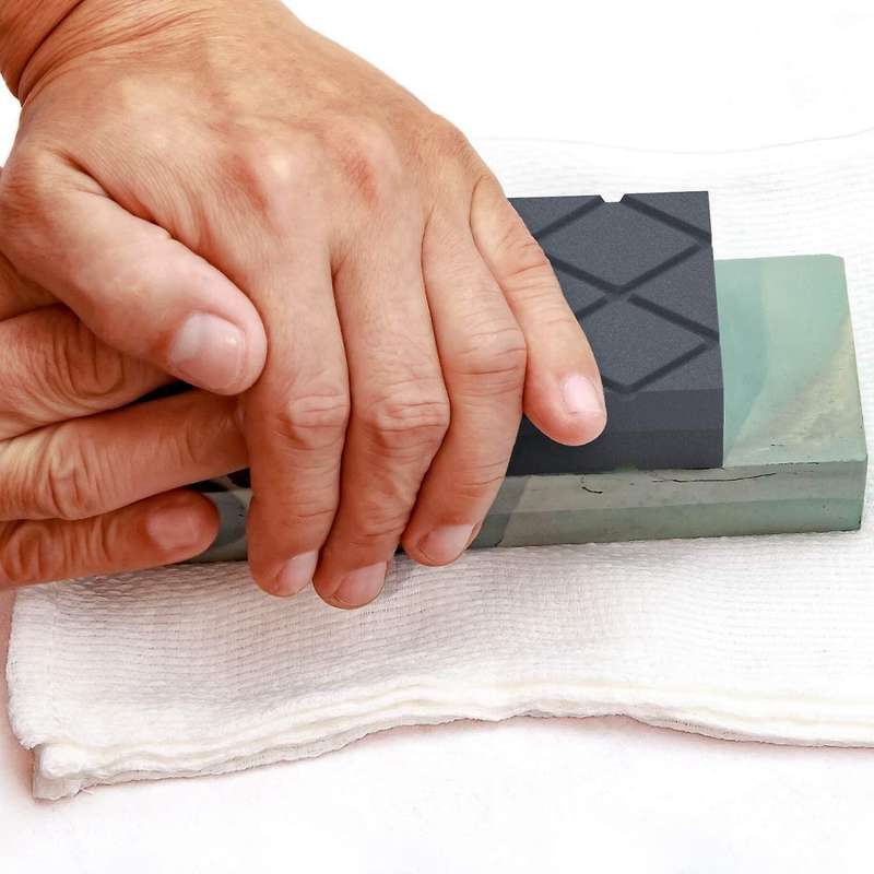 Flattening Stone- Grit Coarse/Fine Sharpening Stones Flattener- Diamond Grooves Whetstone Fixer