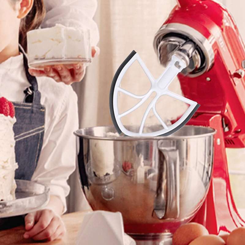 Flex Edge Beater and Mixer Bowl Cover for Mixer,6Qt Edge Beater,Flex Edge Beater for Bowl-Lift Stand
