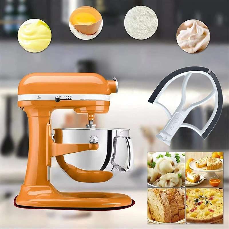 Flexible Edge Beater for 5 Quart Bowl Stand Mixer Attachment Flat Beater Paddle with Silicone Edges