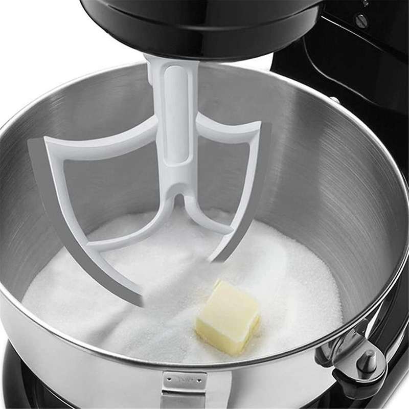 Flexible Edge Beater for 6 Quart Bowl Stand Mixer Attachment Flat Beater Paddle with Silicone Edges