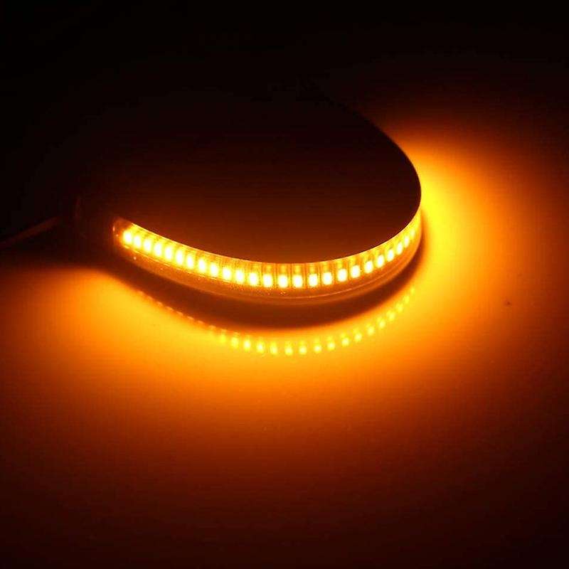 Flexible Switchback -Color White & Amber Motorcycle LED Fork Turn Signal DRL Daytime Running Light W