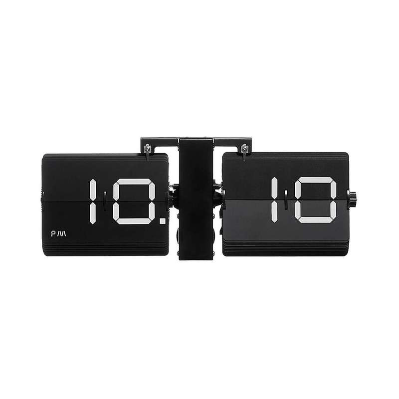Flip Desk Clock Auto Flip Wall Mount Clock Flip Clock Decoration for Home Office School Hotel
