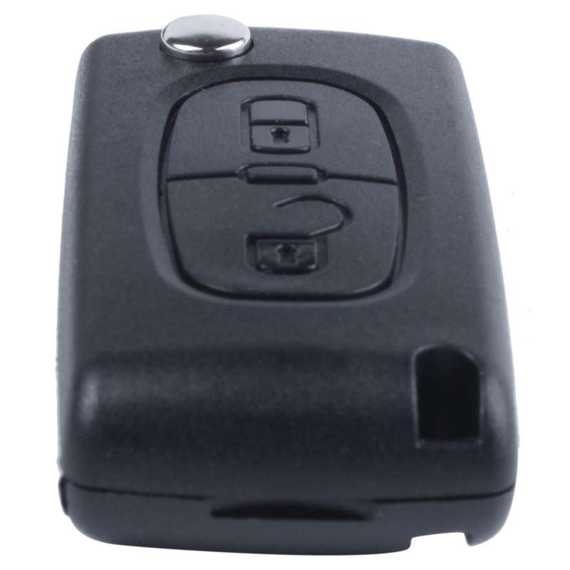 Flip Replacement Remote Car Key Case Shell for C2 C3 C4 C5 C8 2 Buttons Black