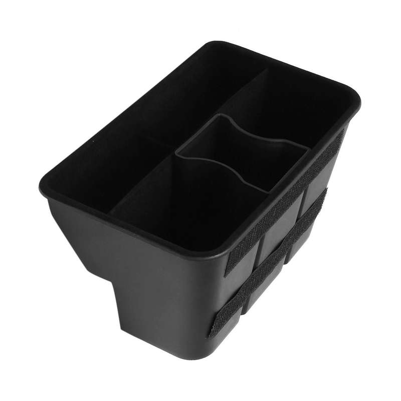 Flocking Rear Seat Storage Box Car Modification Rear Central Organizer Box for Model Y 2021