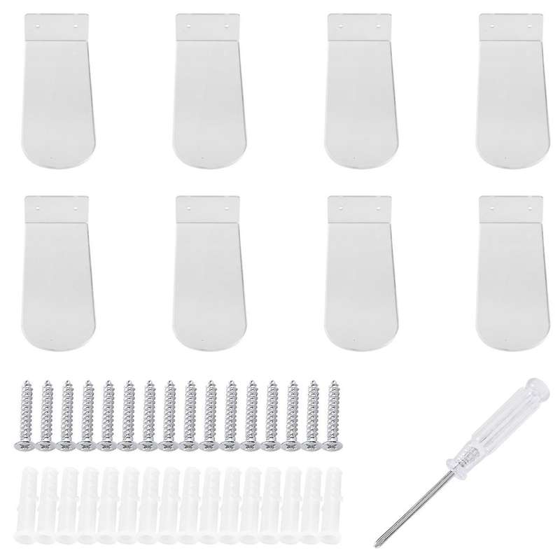 Floating Shoe Display Shelves for Wall Mount 8,clear Acrylic Floating Shelves for Showcase Sneaker