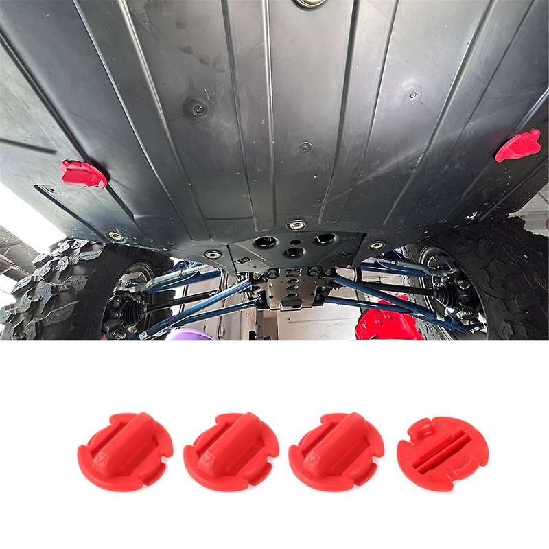 Floor Drain Plug for Rzr Xp 1000 Rzr 900/s Turbo General 1000 2014-2021 Accessories 4pcs (red)